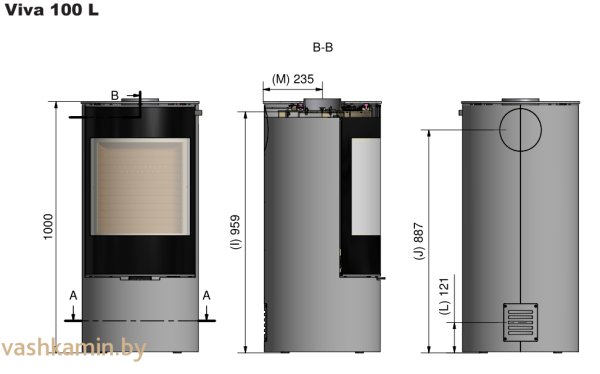 RAIS Viva L 100 3 стекла,стеклянная дверь, платина, кофейный, белый, никель, серебро