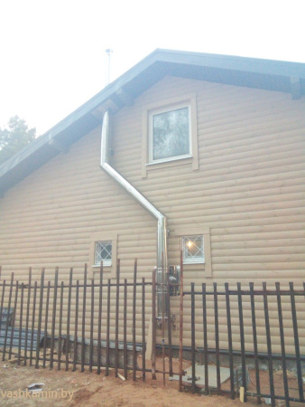 Пристеновой дымоход для котла