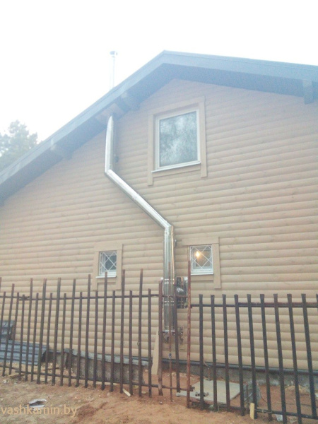 Пристеновой дымоход для котла