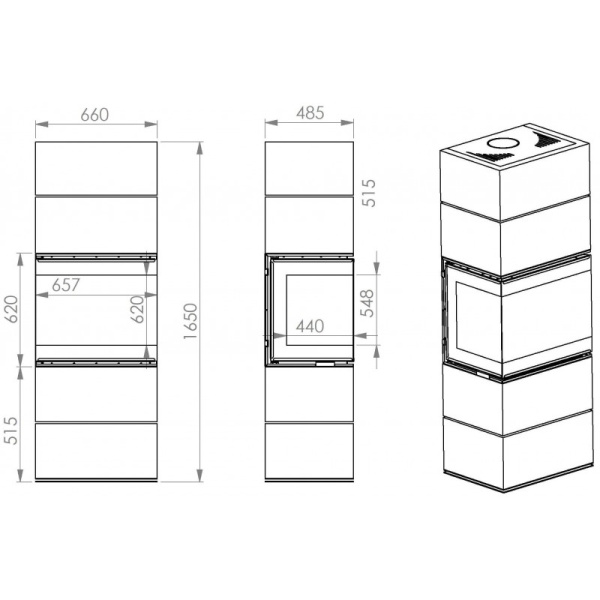 SCANDINAVIAN 50BH 3 стекла