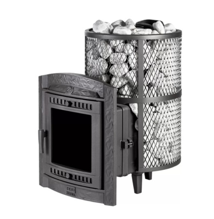 Банная печь ProMetall Атмосфера L с сеткой из нержавеющей стали