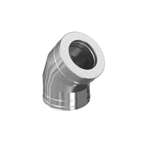 Сэндвич-колено 135° (304/0,8мм + нерж.+ ceramics)