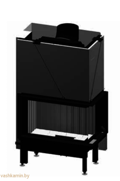 Spartherm Premium V-2R80h черный шамот каминная топка