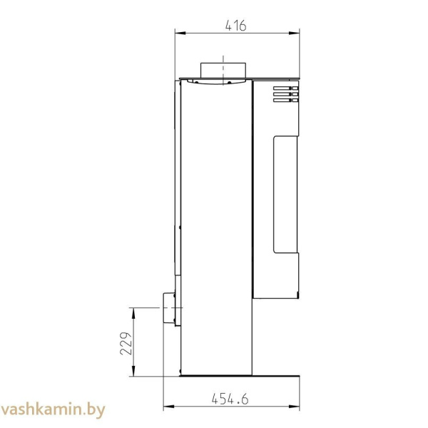 Печь-камин Thorma ZARAGOZA черная