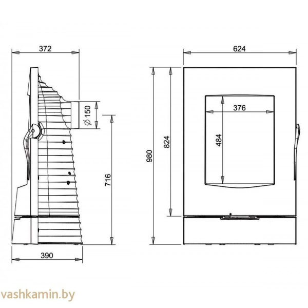 Печь-камин Invicta AUBIN
