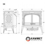 Чугунная печь KAWMET Premium S8 (13,9 кВт)