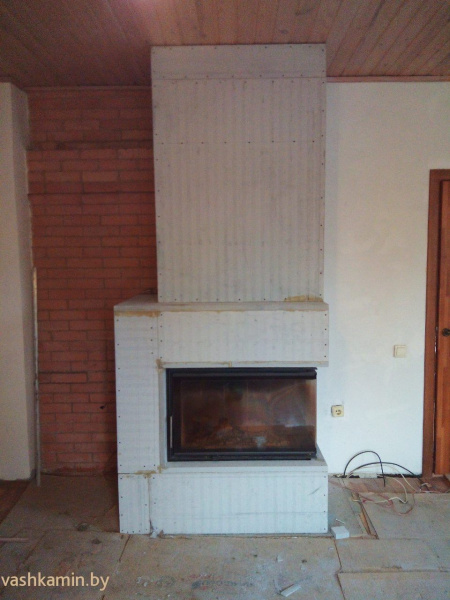 Romotop HEAT R/L 2g S 70.44.33.13 - каминная топка угловая с гнутым стеклом