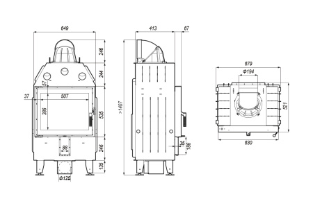 DEFRO HOME INTRA SM Каминная топка