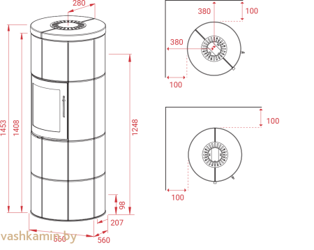 Печь-камин Lotus M-Jubilee Indian Night