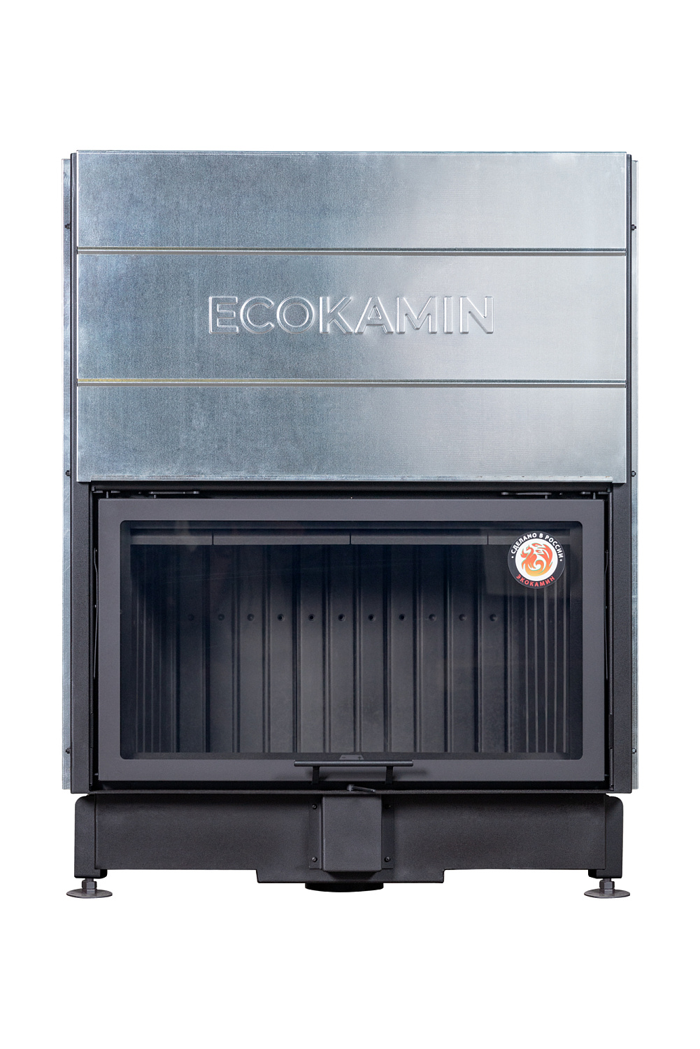 Топка ВЕГА 1000 черный шамот футеровка под кирпич