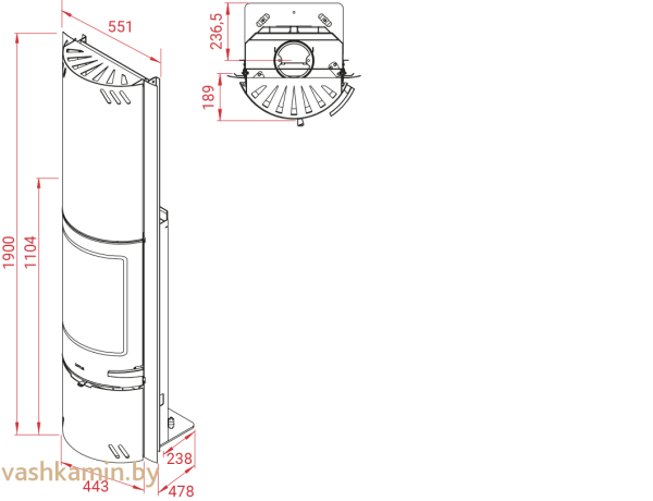 Печь-камин Lotus Prestige Integra