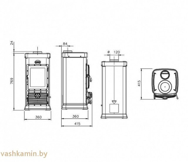 Печь камин La Nordica Super Junior