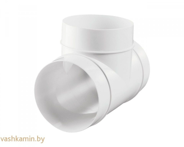 Тройник для круглых каналов ПВХ