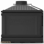 KFD ECO MAX 7 L D с шибером Basic (левая) Угловая каминная топка с шибером