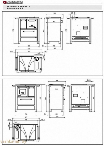 Печь La Nordica Romantica 3,5