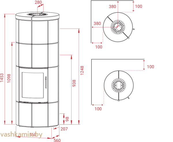 Lotus M2 Indian Night Печь-камин