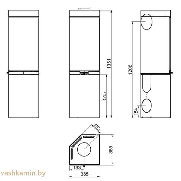 Scan 80-1 GWH печь-камин