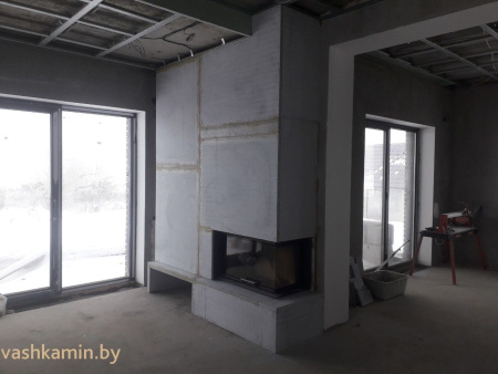 Угловая топка со стеклом Romotop HEAT R/L 3G L 81.51.40.01