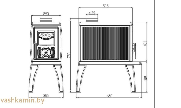 Печь камин Trenk Plamen