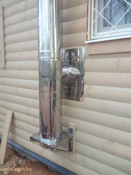 Пристеновой дымоход для котла