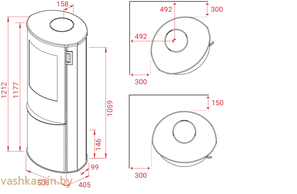 Печь-камин Lotus Liva 6