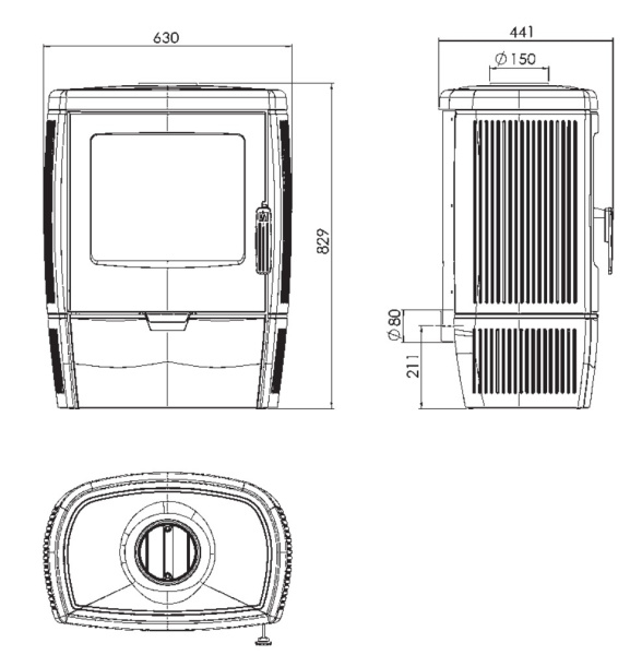 Печь камин Alberto Plamen