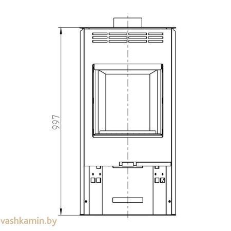 Печь-камин Thorma ZARAGOZA черная