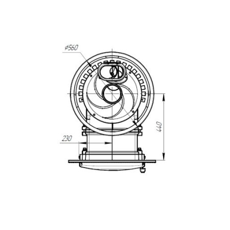 Банная печь ProMetall Атмосфера XL (Про) сетка из нержавеющей стали